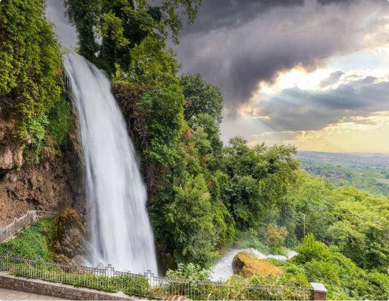 Pozar Thermal Springs Waterfall in Edessa