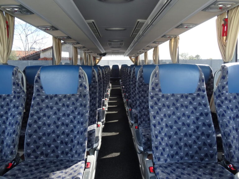 Interior of 35 seat bus